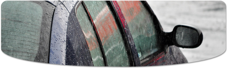 Auto vidros Casa do Parabrisa carro na chuva